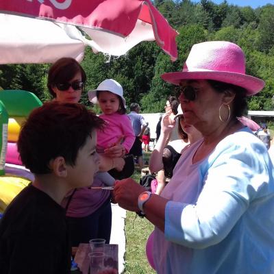 L'atelier maquillage a remporté un succés auprès des plus jeunes