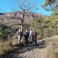 1) Montée le long du chemin de croix sur un joli sentier muletier