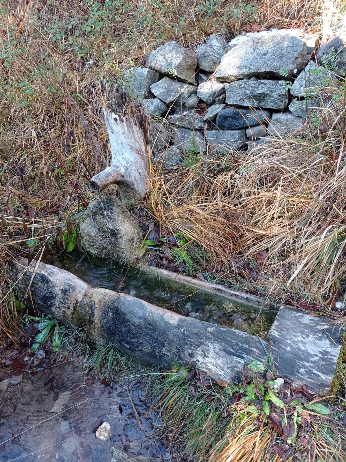 9) Jolie fontaine en bois